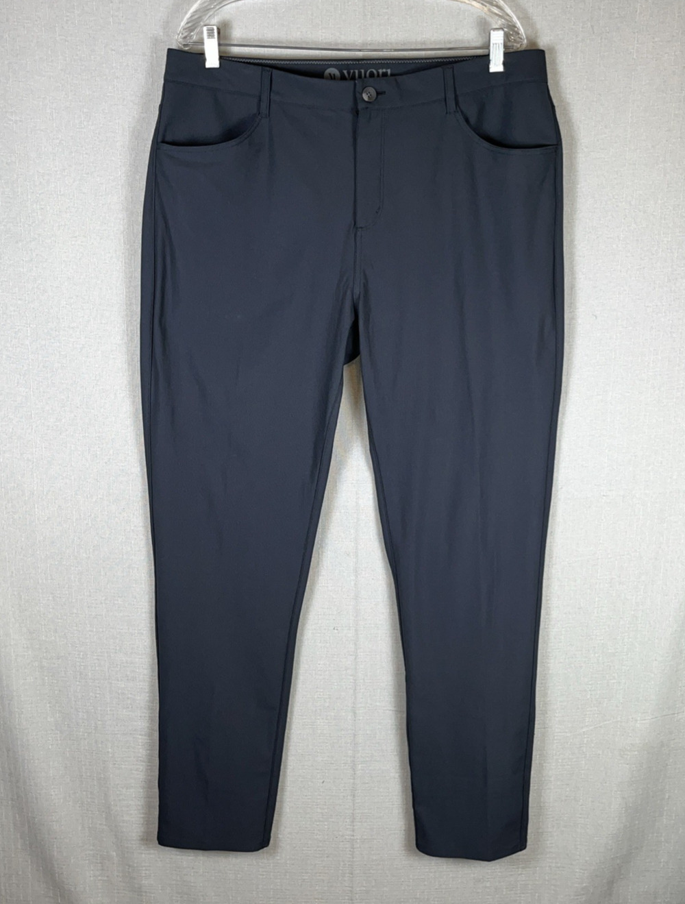 Vuori Meta Pants Mens Size 36 Charcoal Grey Performance 5-Pocket Trousers V430